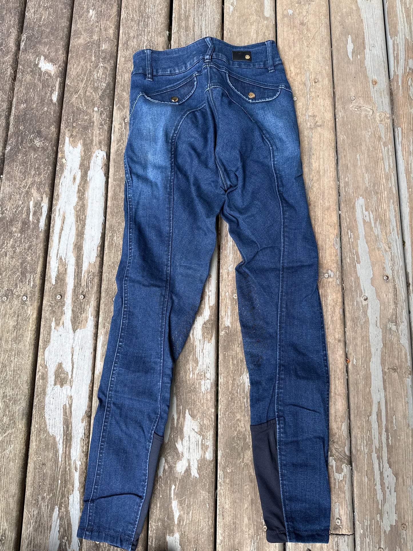 Horse size 22 denim knee patch