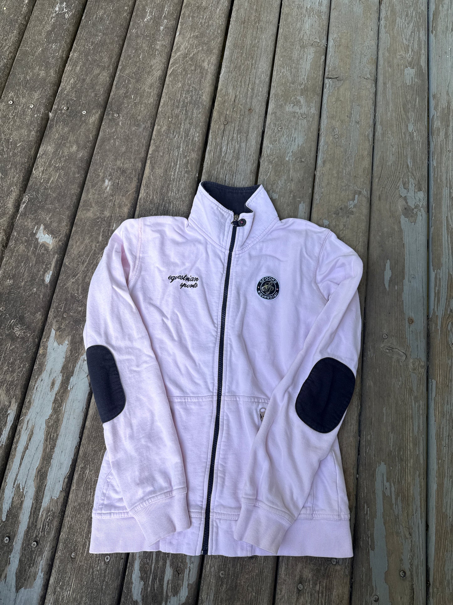 Spooks small pink zippered sweatshirt