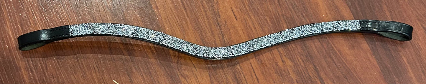 Otto Schumacher crystal rocks full size black browband. New without tags