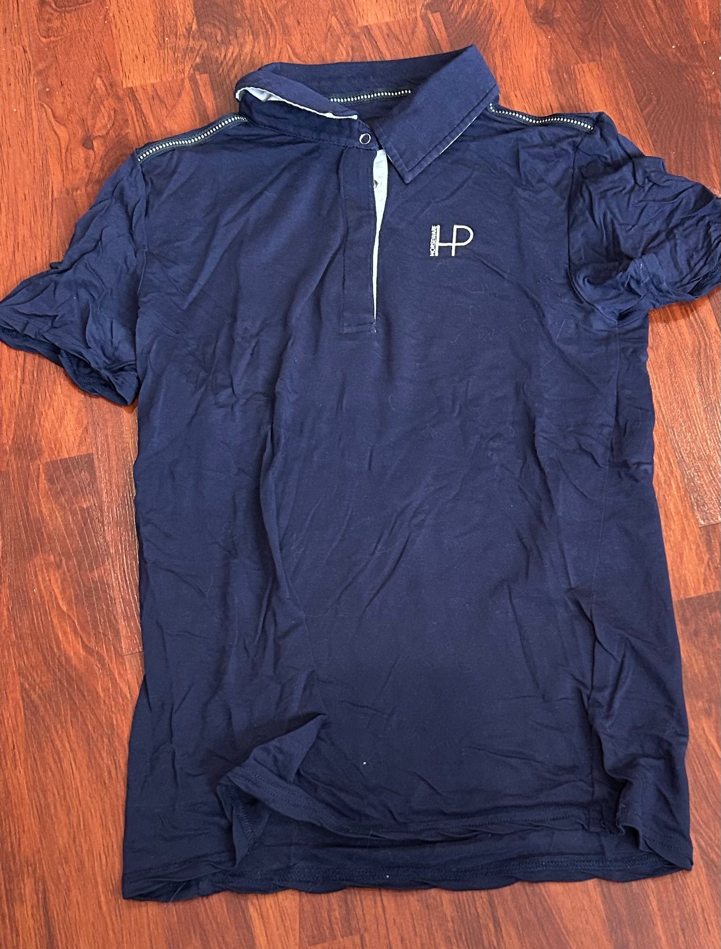 Horseware Platinum small navy polo shirt
