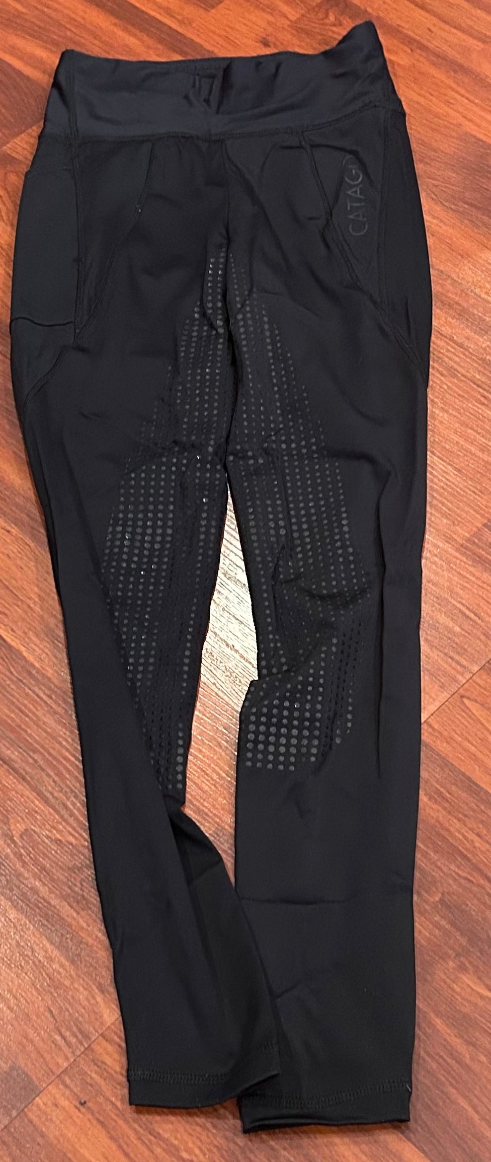Catago XS black riding full seat tights