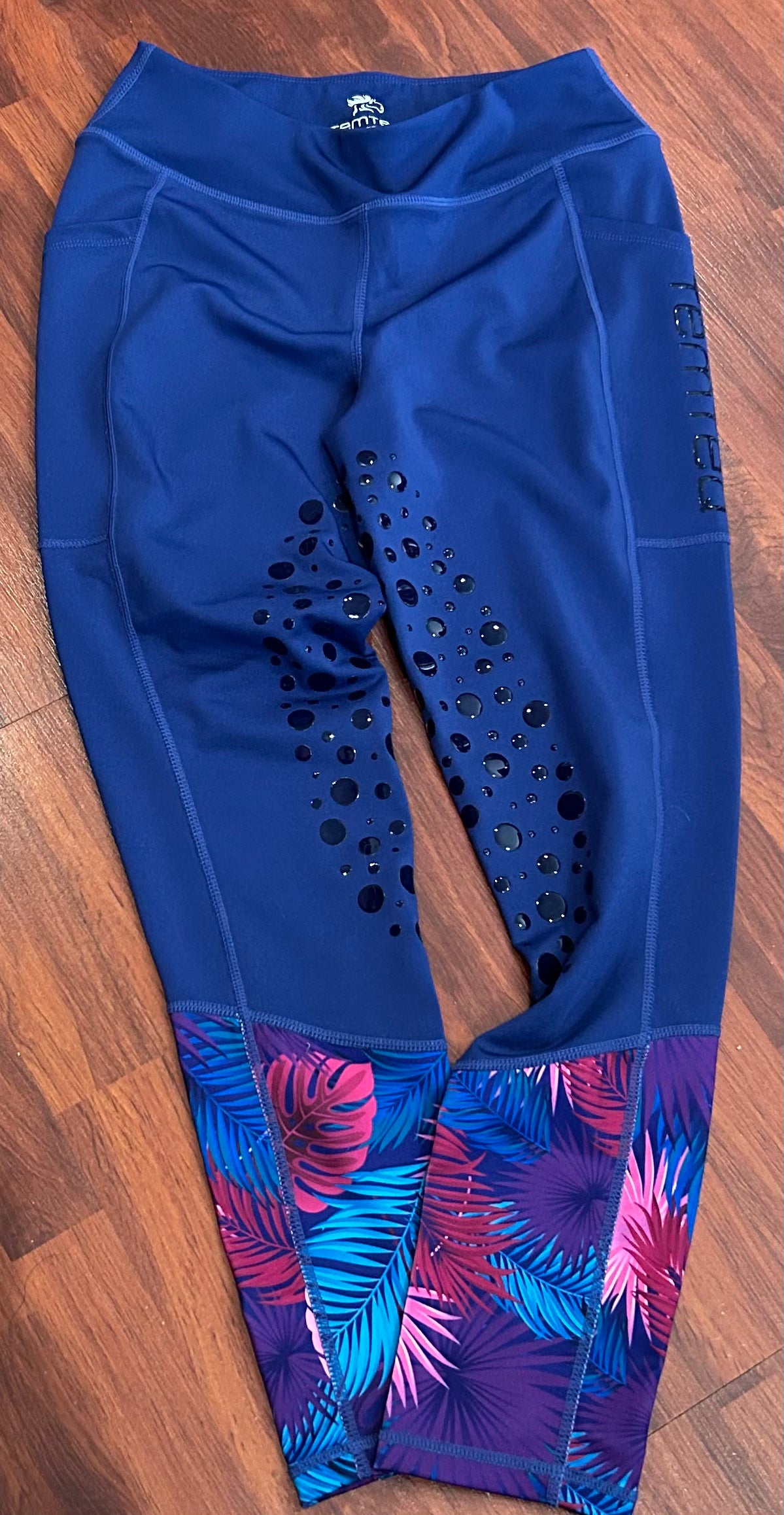 Temteq large blue silicone seat riding tights
