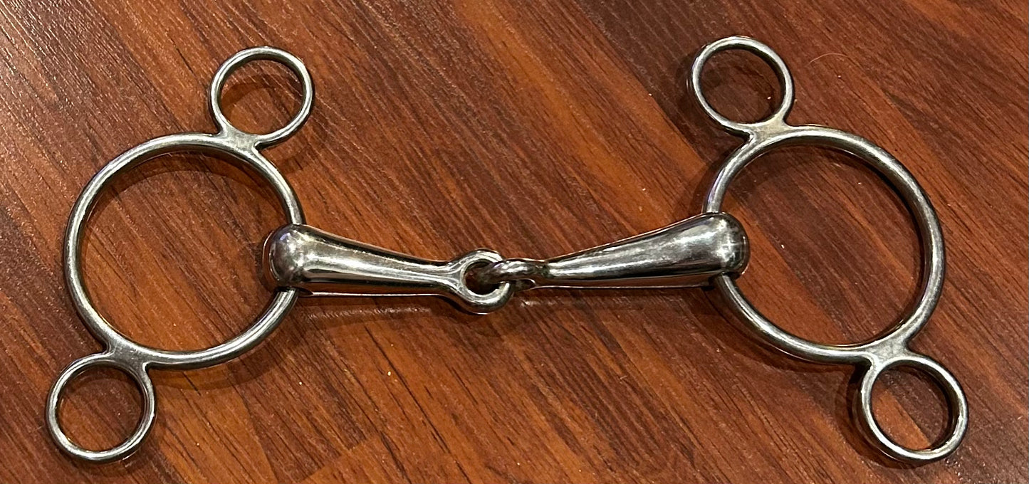 5.25” 2 ring snaffle bit