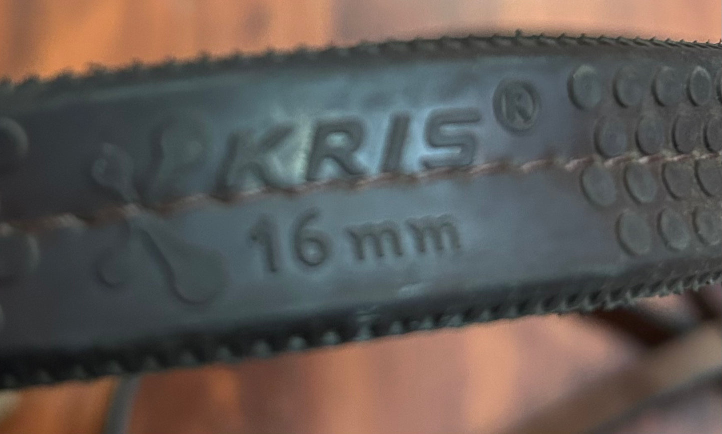 Kris 16mm brown rubber reins