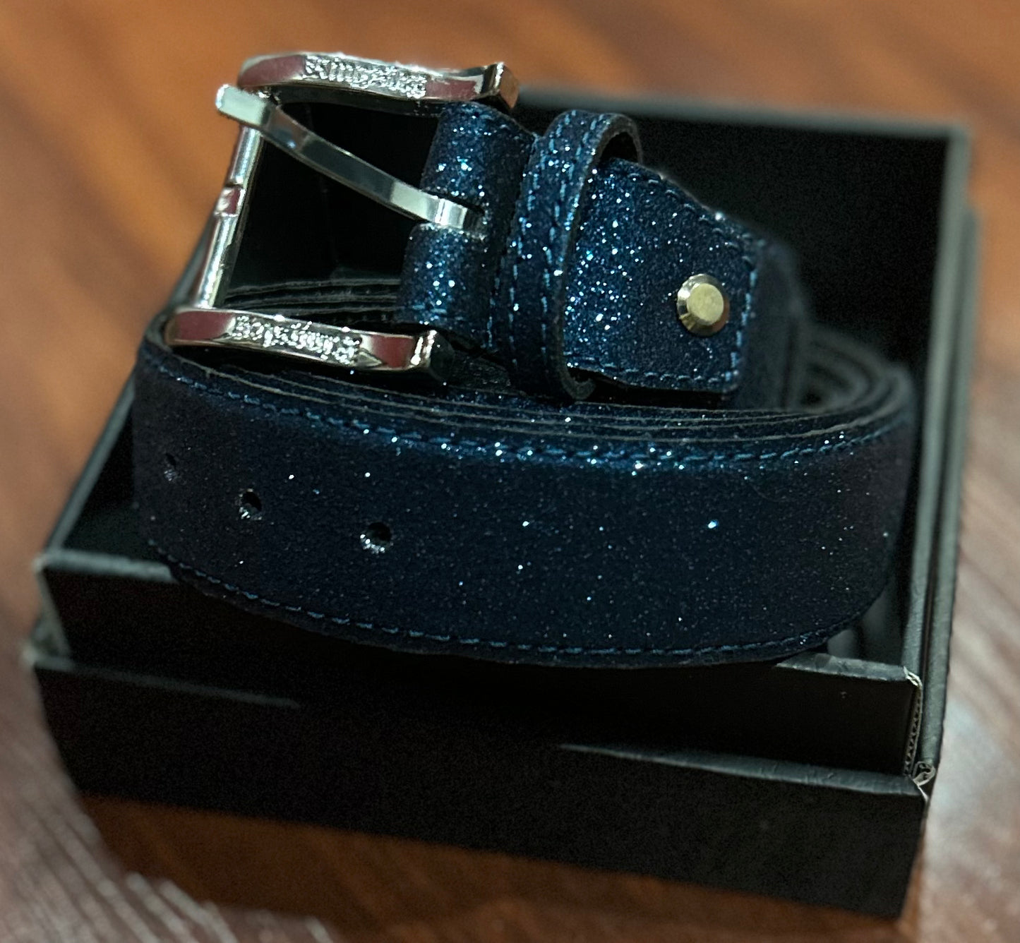 Kingsley belt fino marine blue. New.