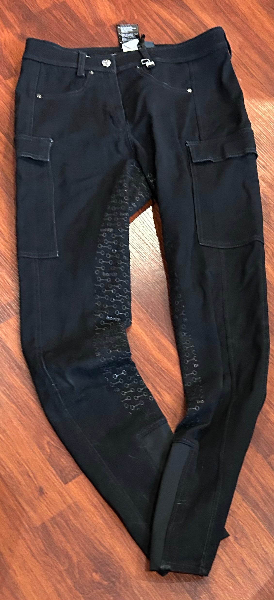 Horze size 24 black full seat breeches