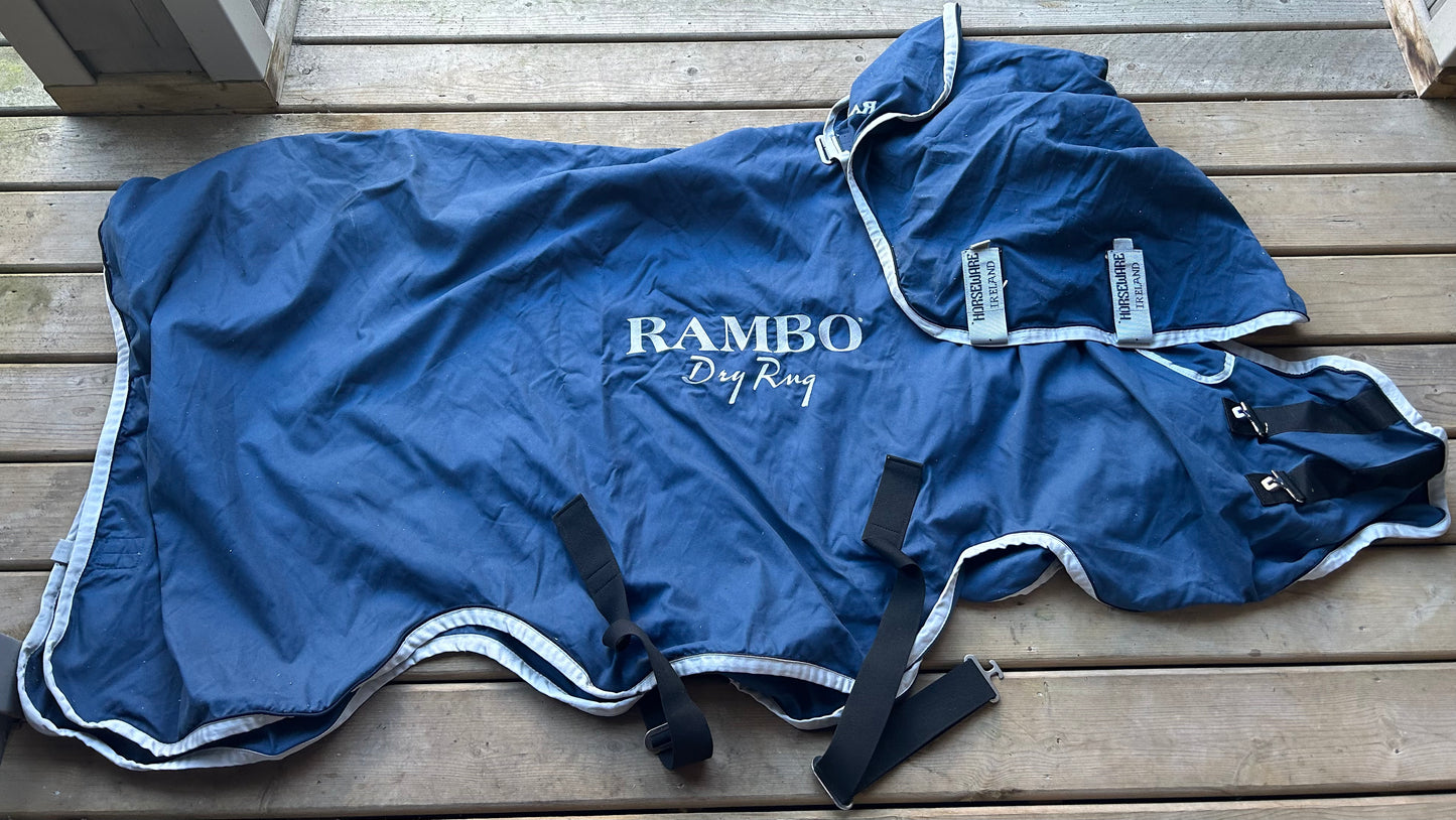 Medium Rambo supreme dry rug with neck. Some stains.