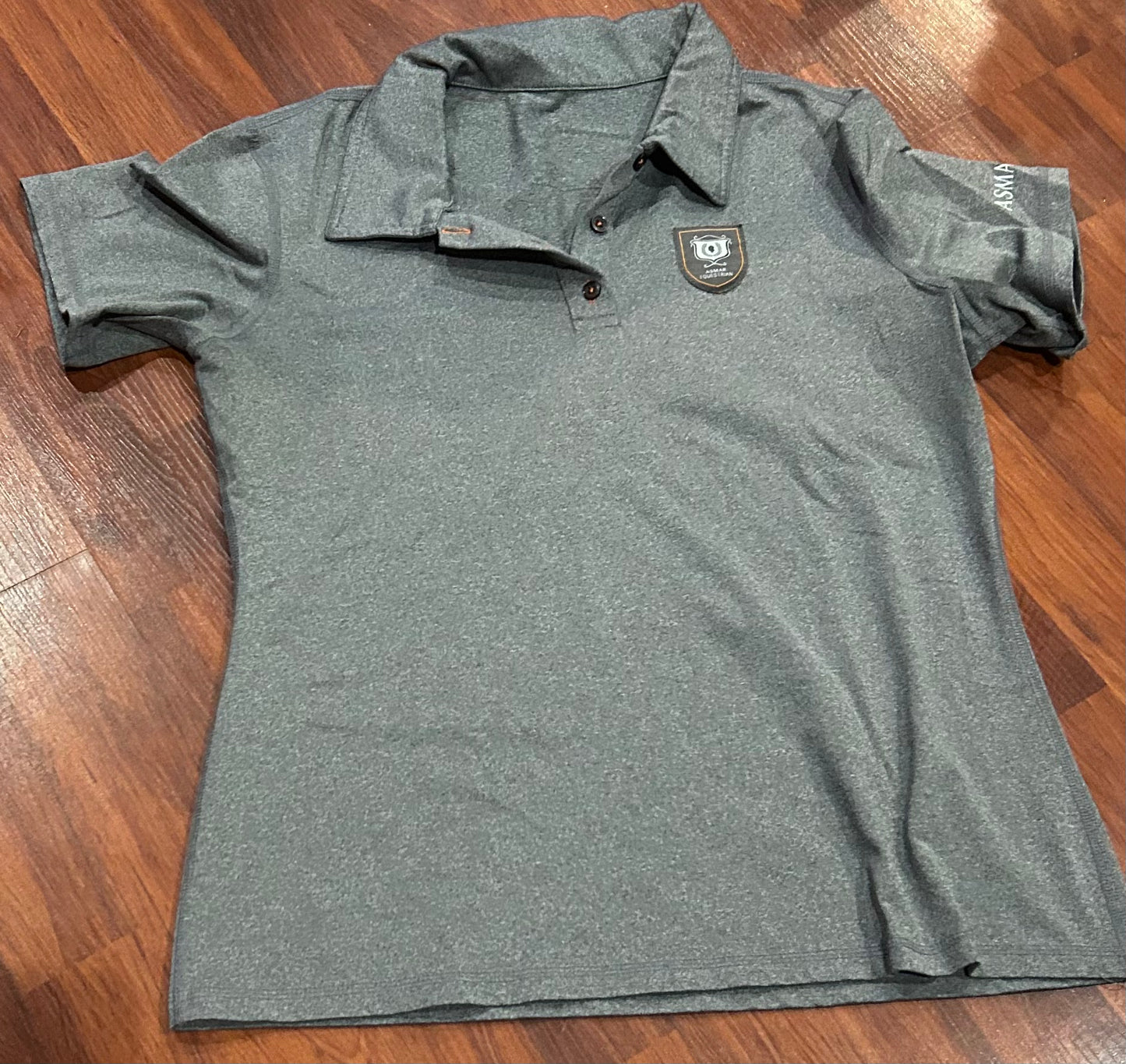 Asmar medium grey polo shirt