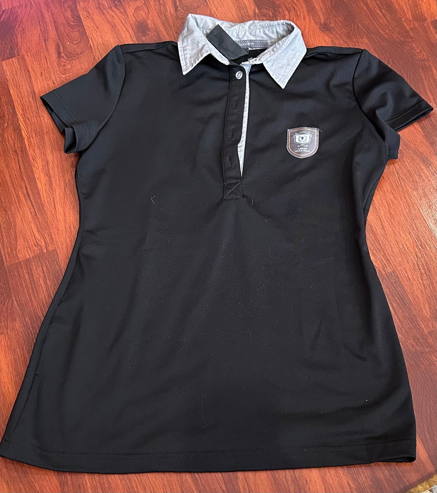 Asmar XXS black/grey polo short sleeve