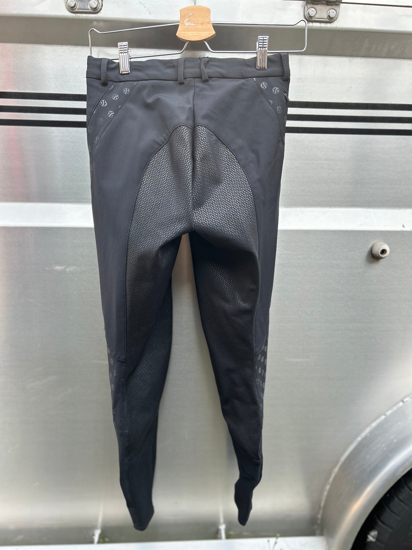 24R Euro Star black full seat breeches