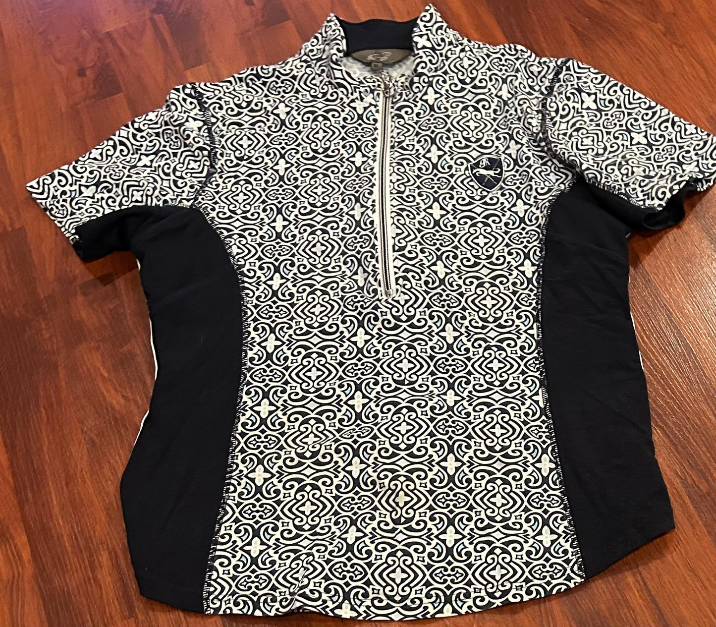 Goode Rider XL short sleeve navy with print shirt