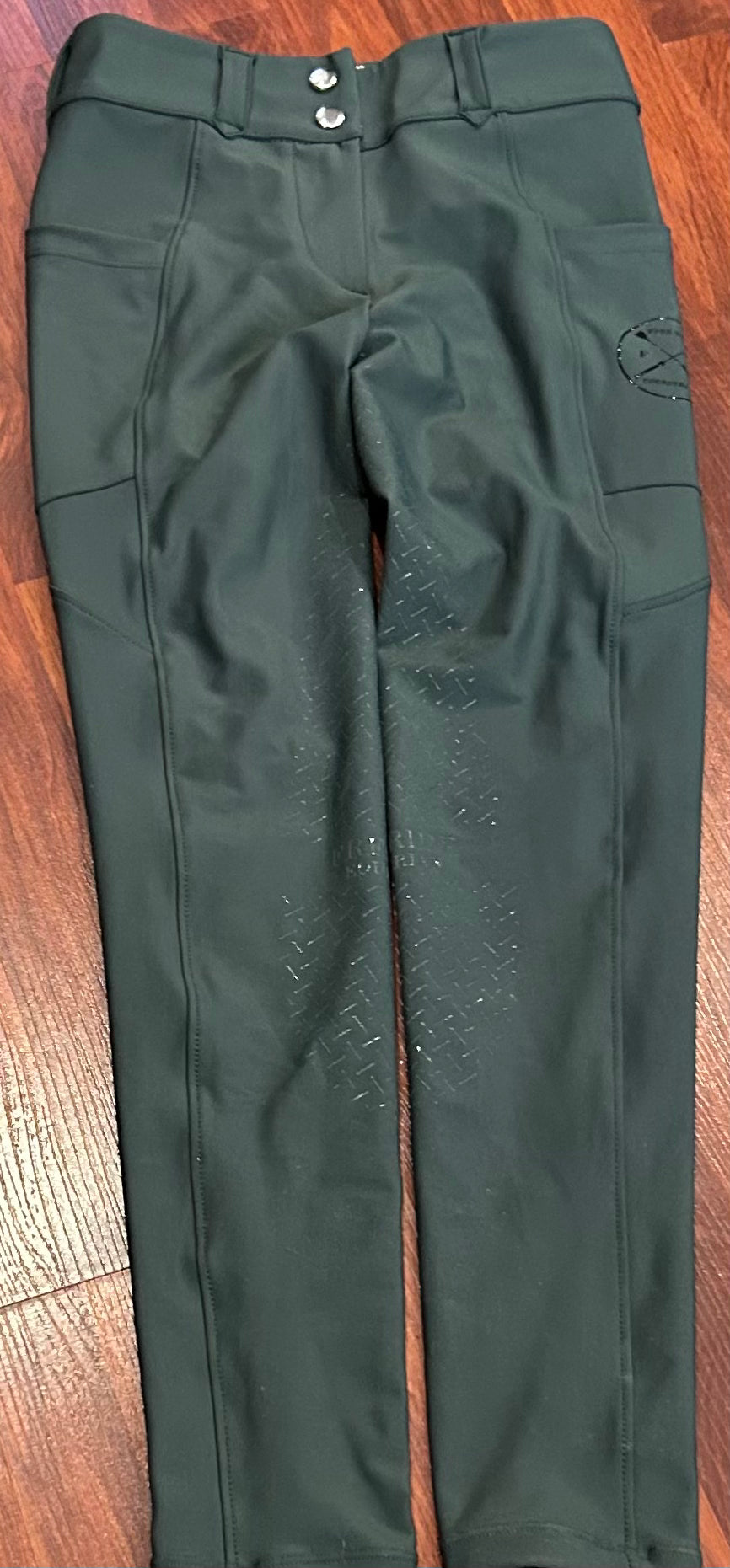 Free Ride Equestrian XS Lux Zip Breeches | Hunter Green