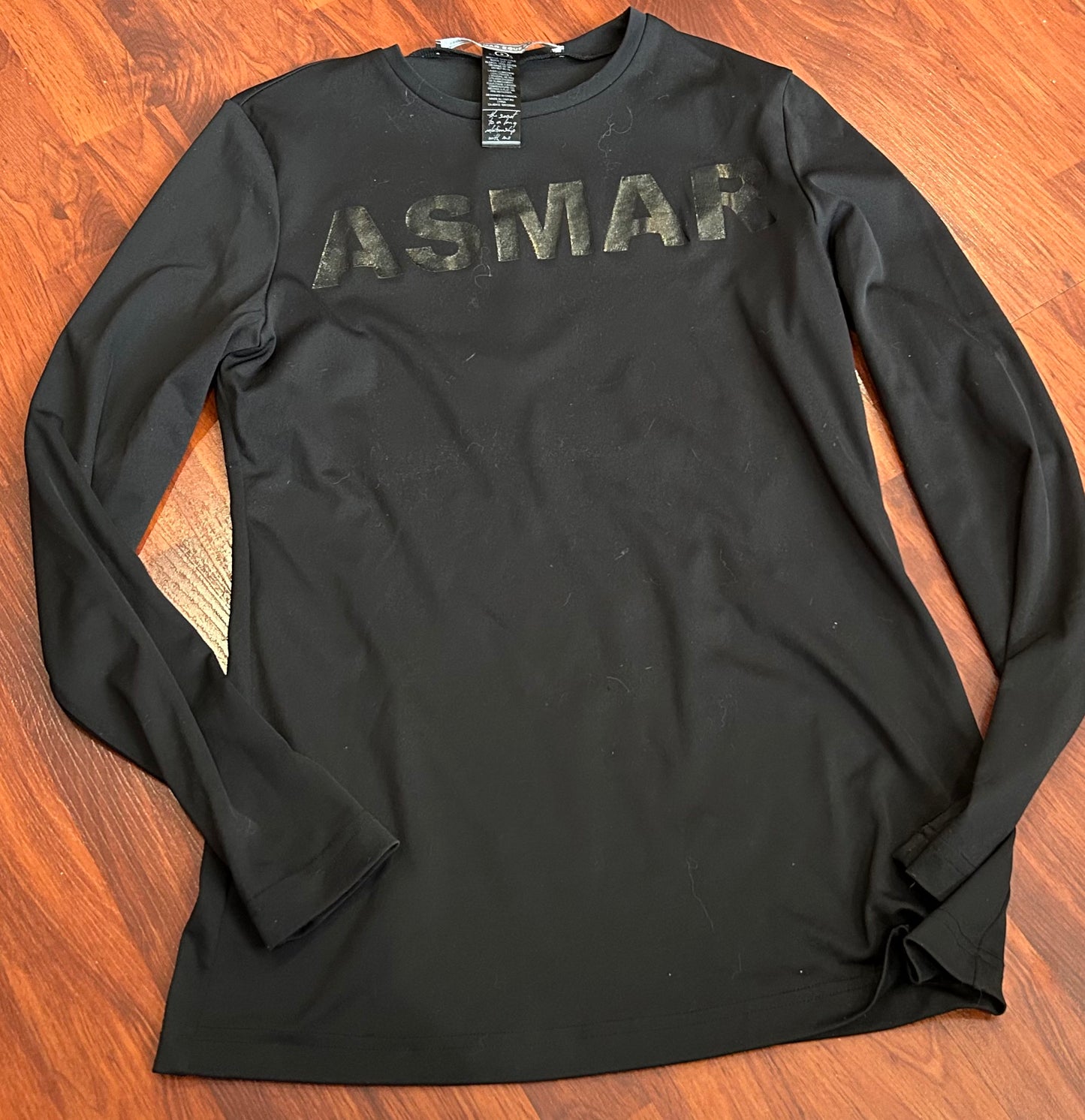 Asmar small black long sleeve shirt