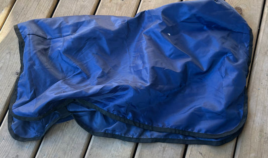 Shedrow western saddle cover blue