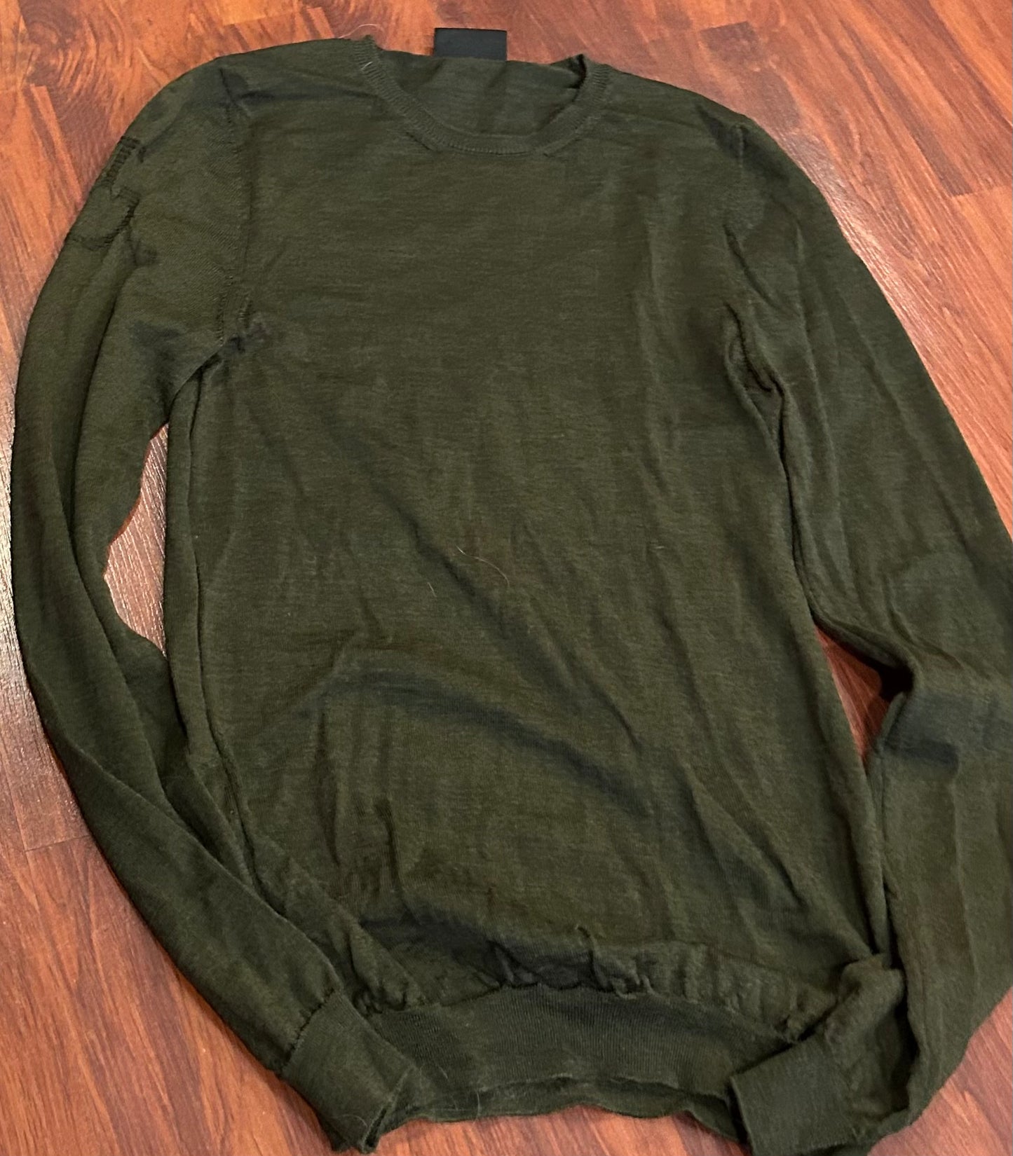 Cavalleria Toscana small Marino wool green sweater