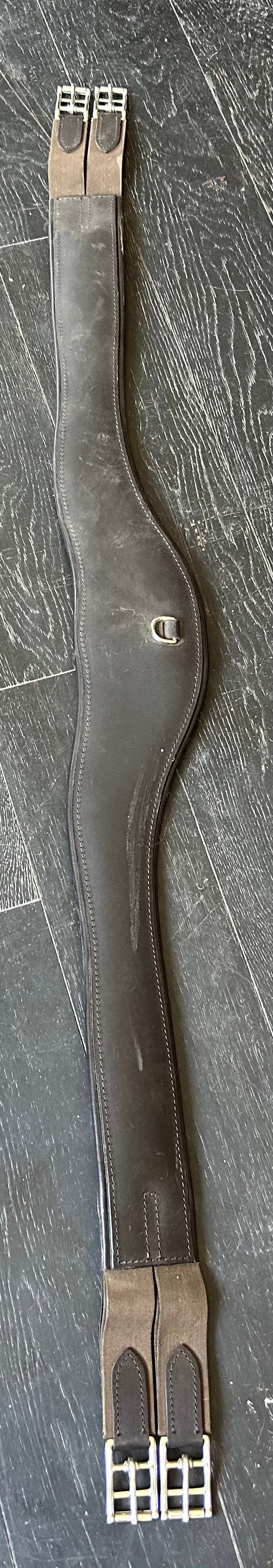 56” NSC brown leather girth. Excellent condition.