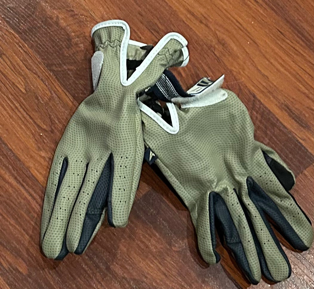XS Euro star navy/taupe gloves. Excellent condition
