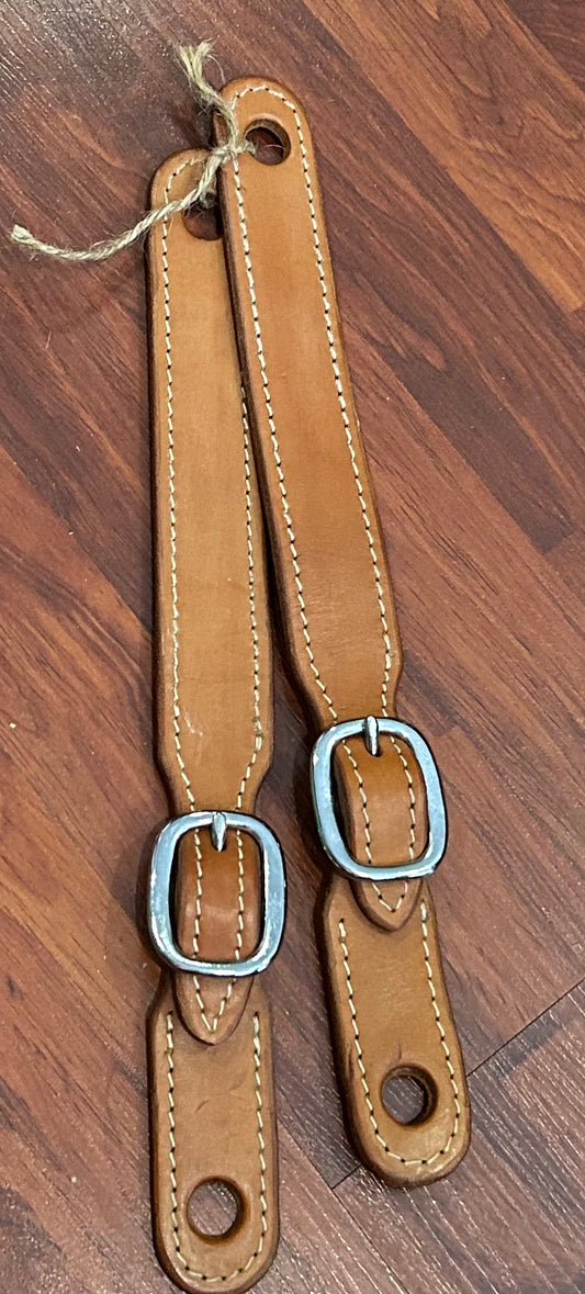 R&E leather works quick change slobber straps