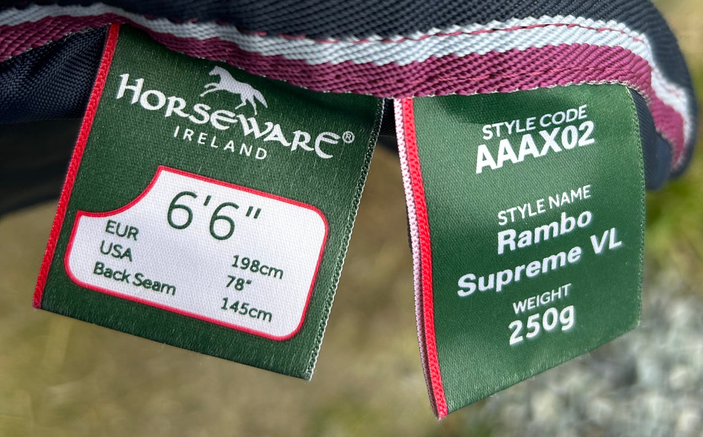 78” Rambo Supreme VL 250g. As new. Very clean and excellent condition.