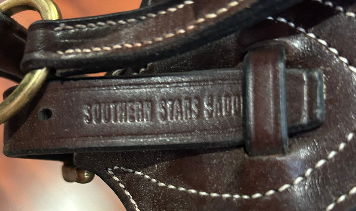 Southern stars saddlery full size elastic breastplate with sheepskin cover