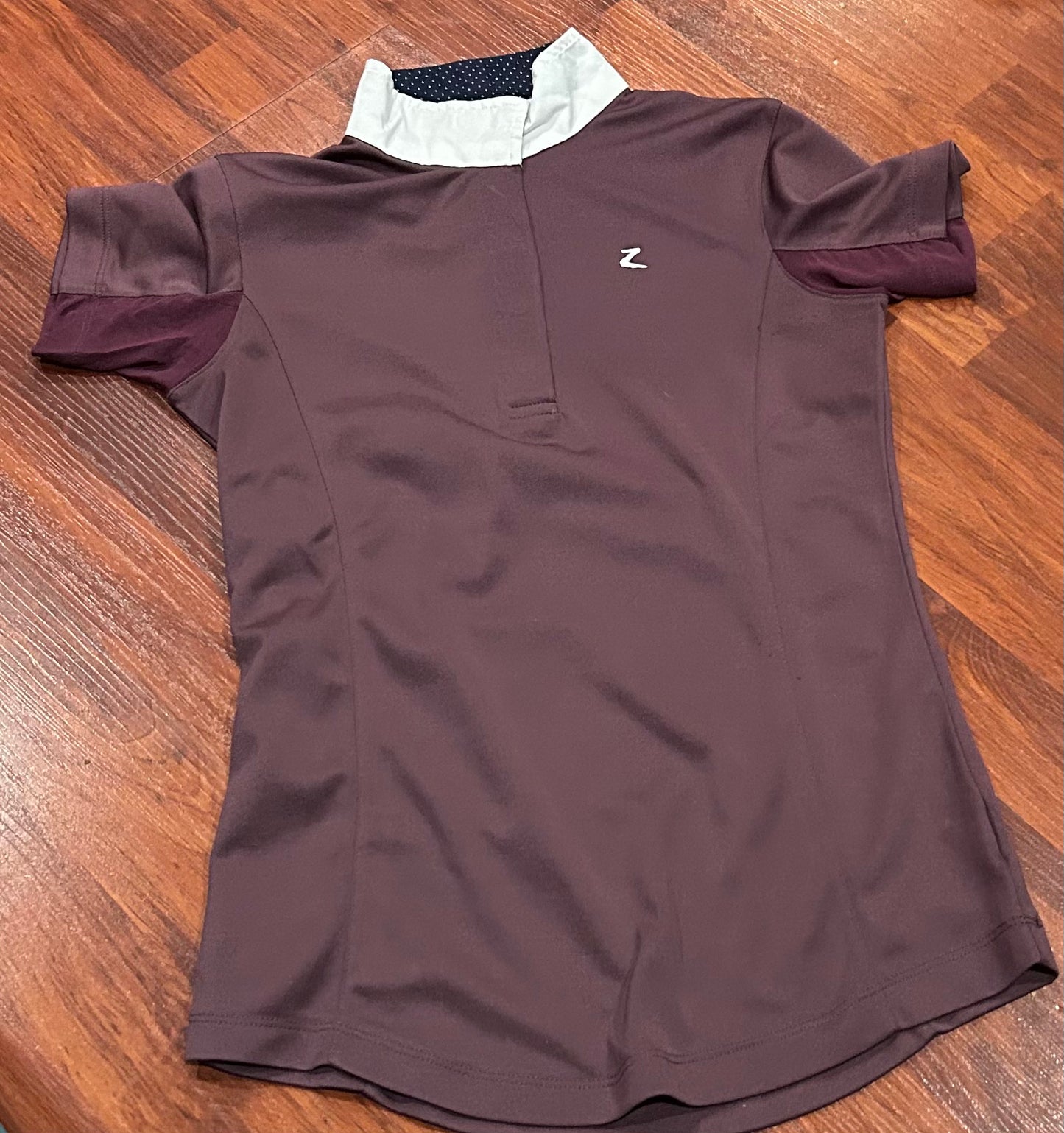 Horze XS short sleeve purple shirt