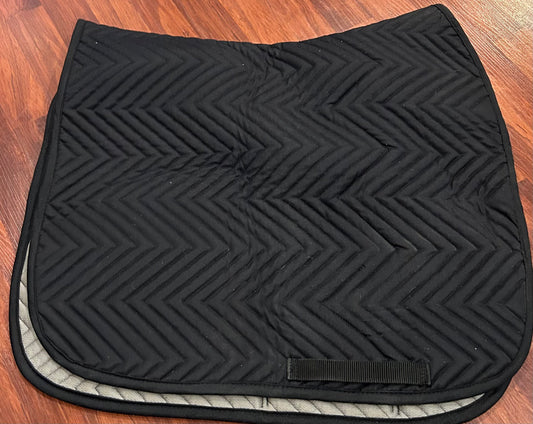 Supra black dressage pad