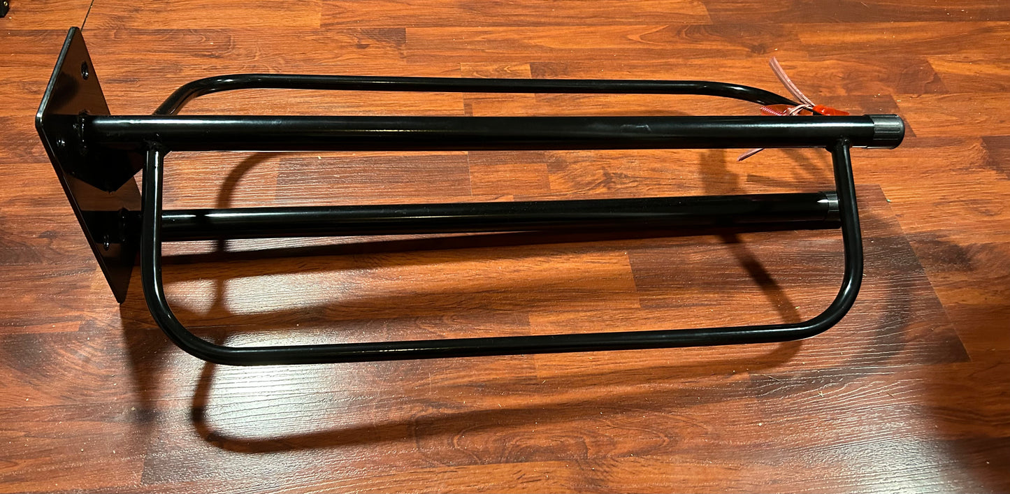 Wall mounted saddle rack