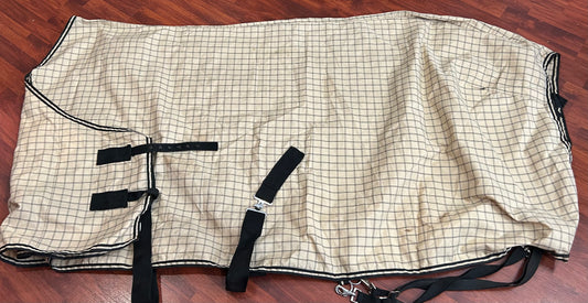 82” tan with black sheet