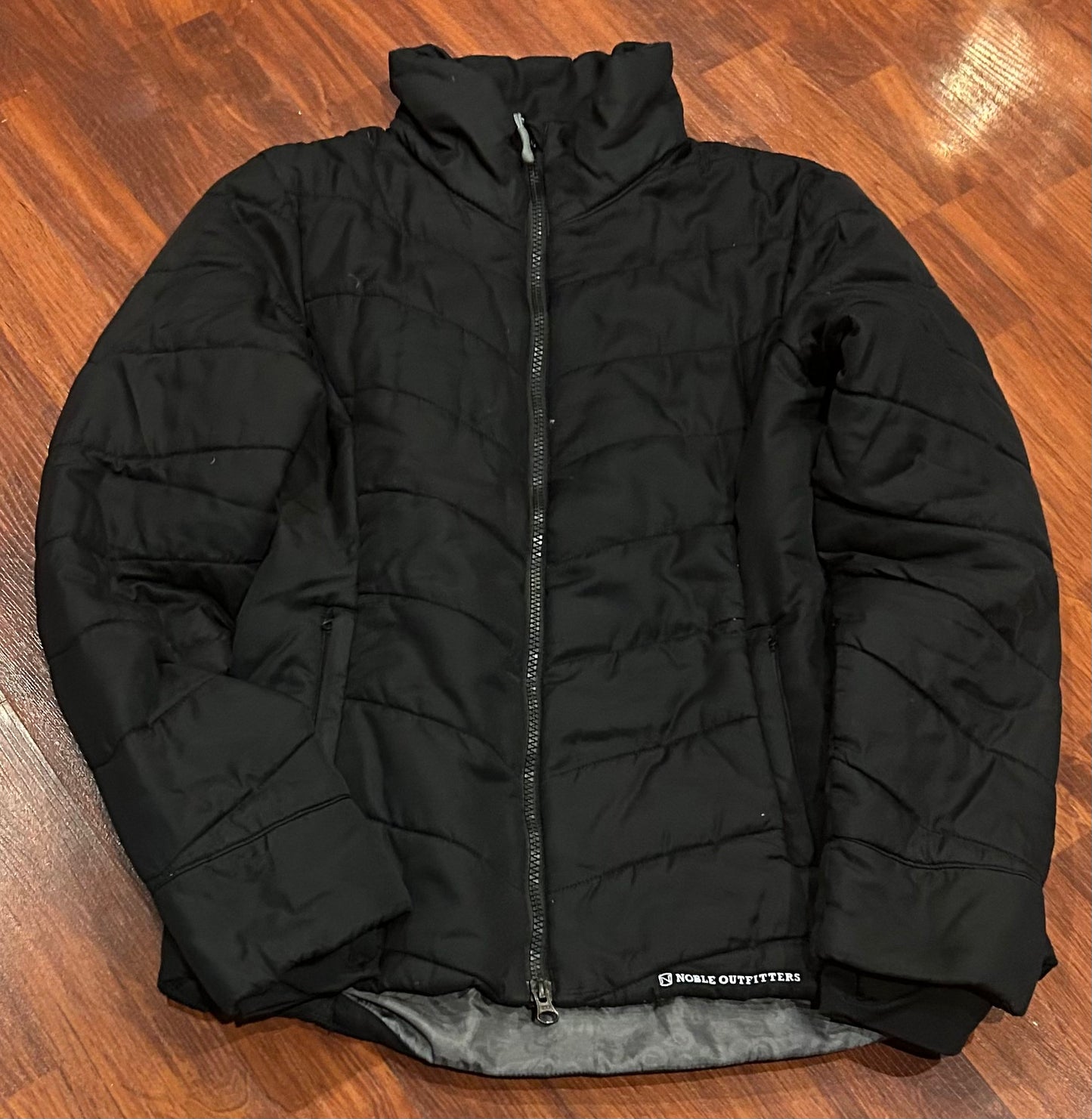 Noble outfitters small black quilted jacket