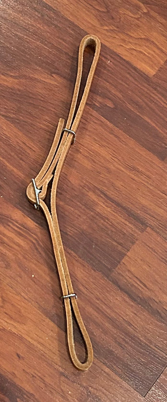 Western rawhide latigo cinch connector strap