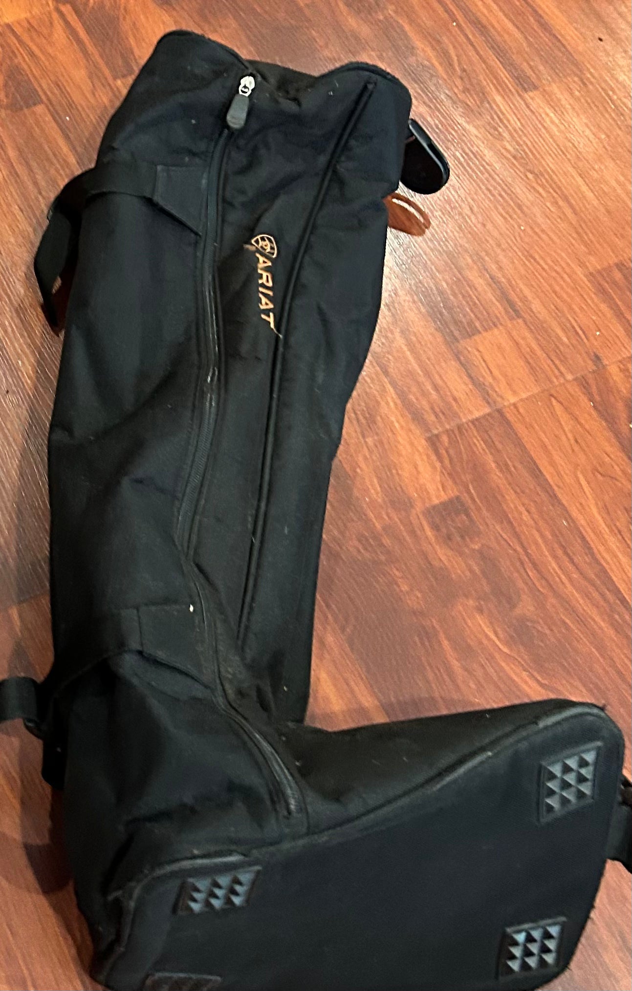 Ariat fleece lined black boot bag. 25” tall