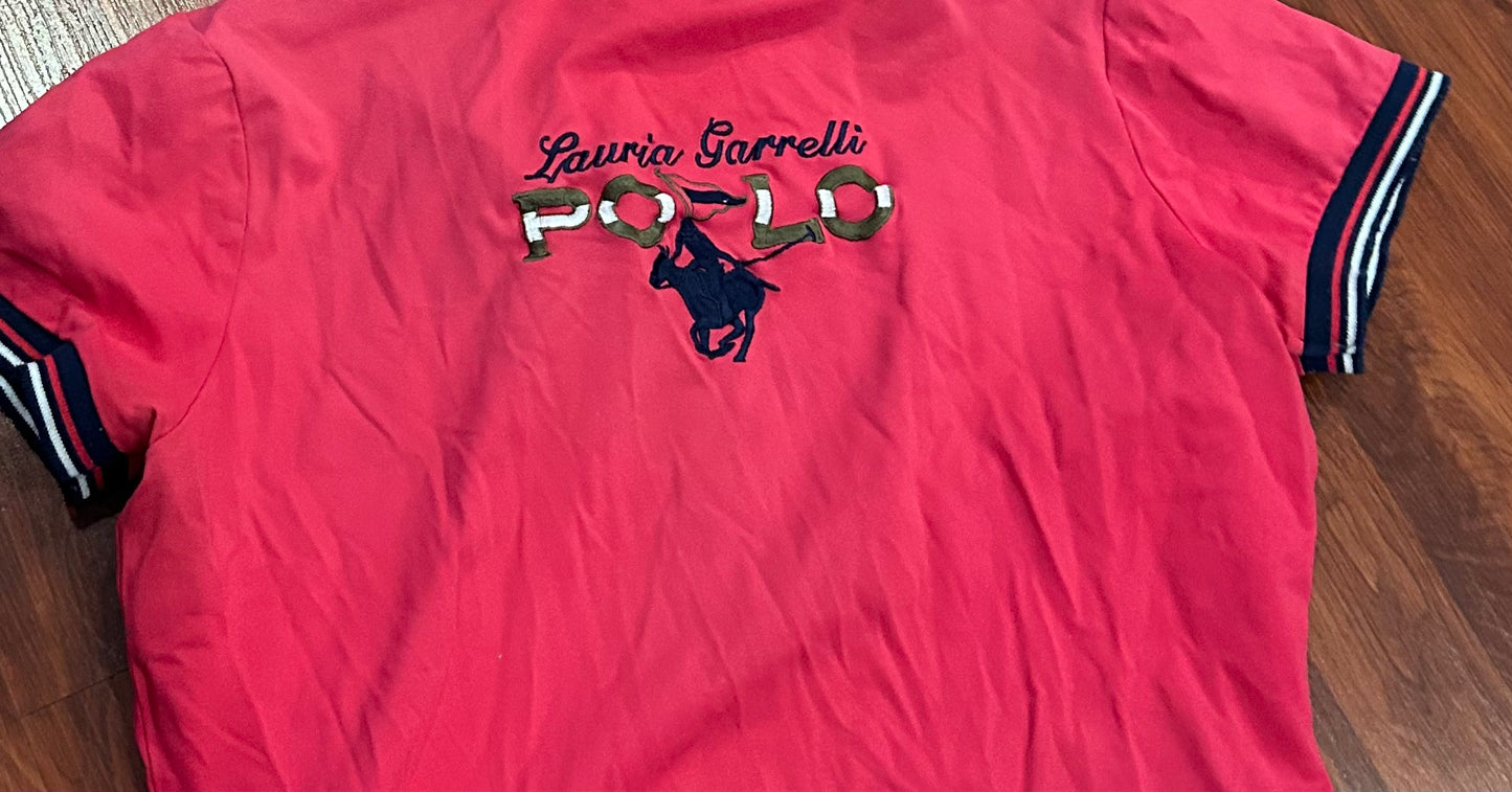 Lauria Garelli large pink polo shirt
