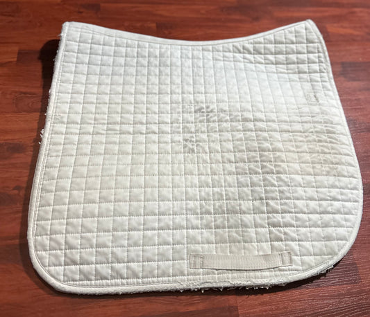 White dressage pad