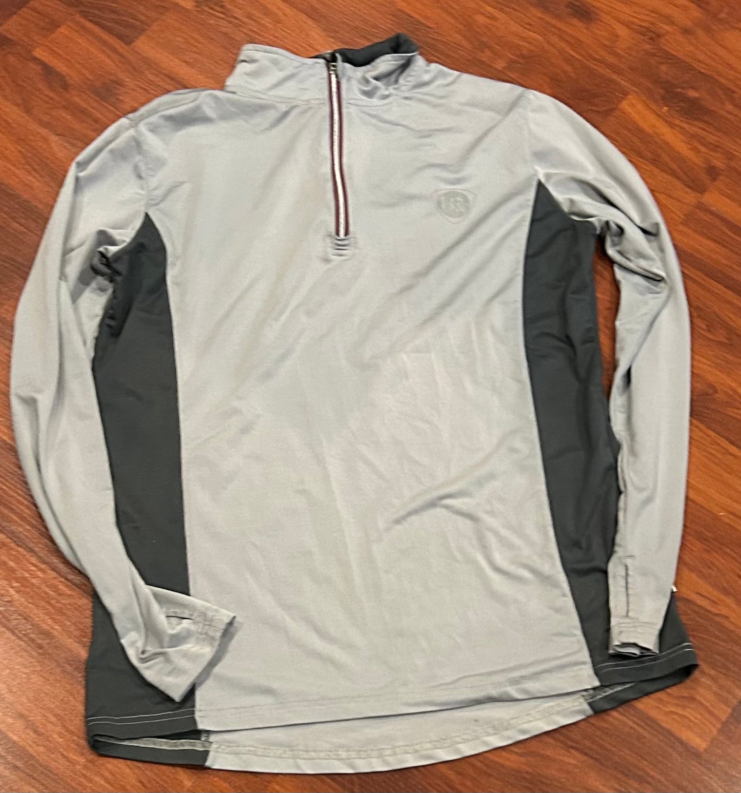 Horseware large quarter zip grey shirt