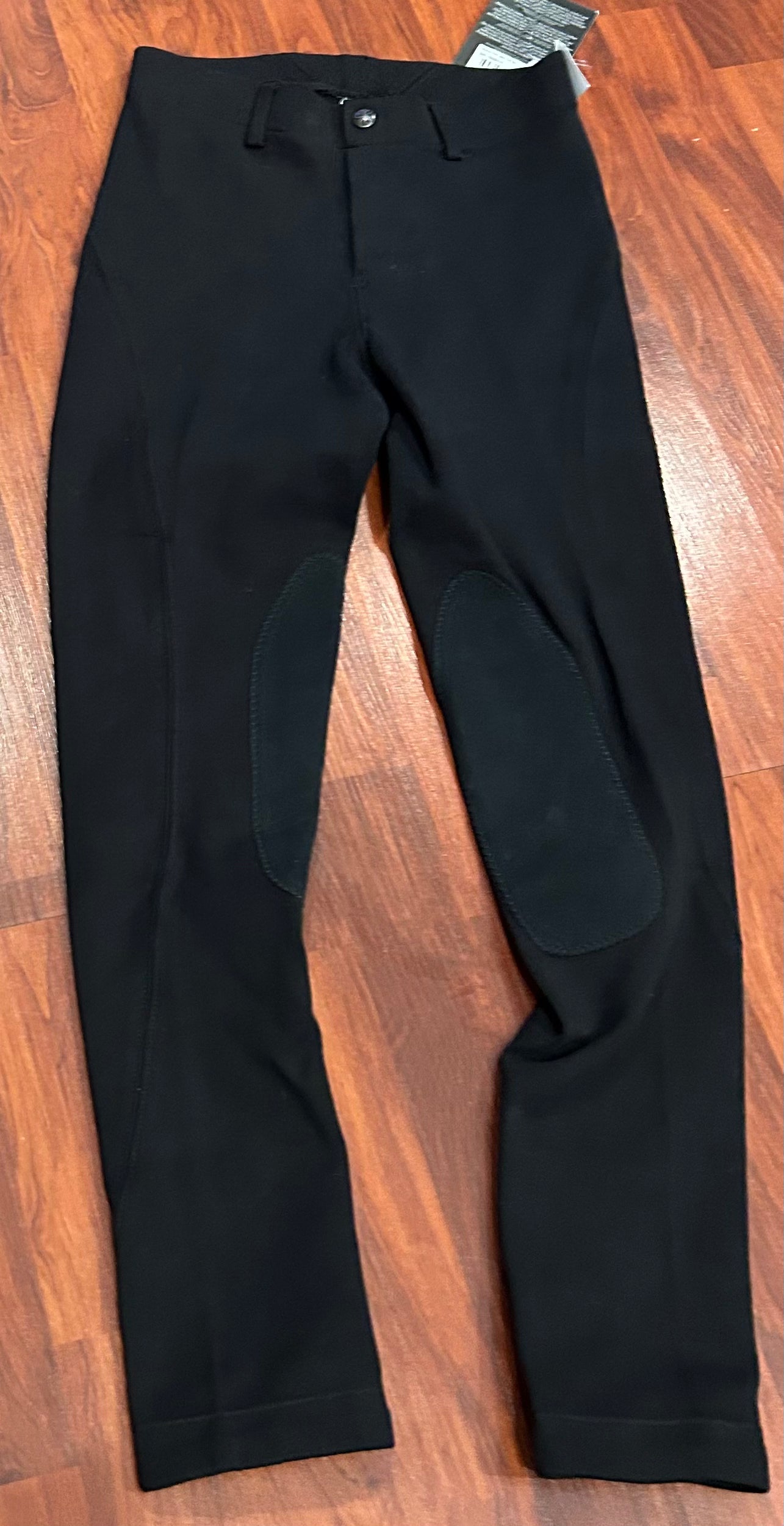 Elation size 16 black knee patch brand new pull on riding tights