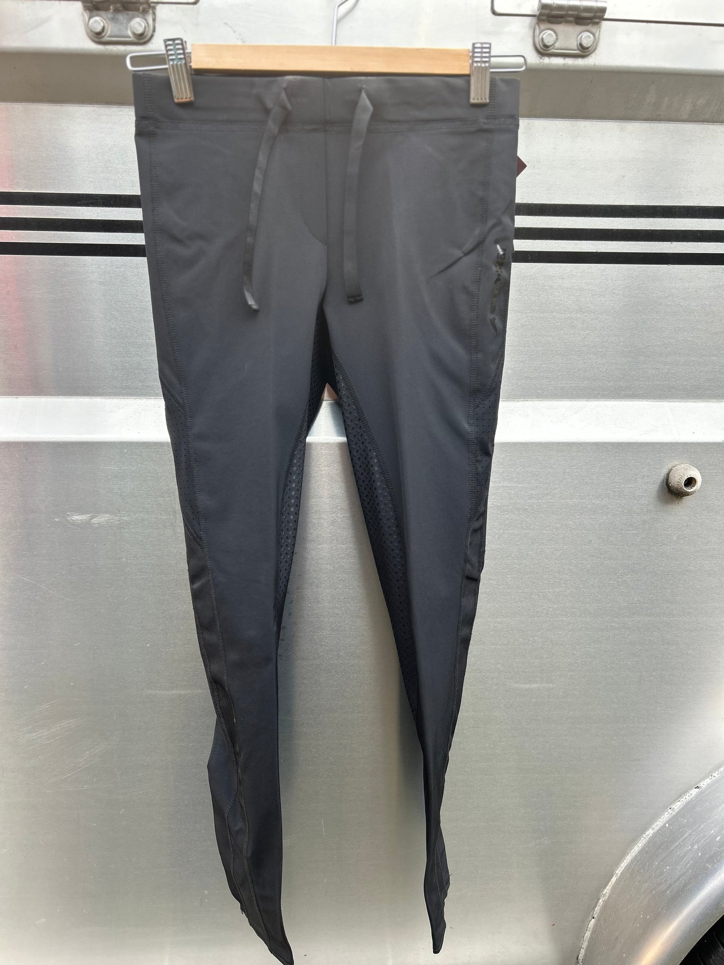 24R Euro Star athletics black full seat breeches