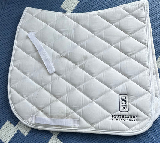 Shedrow white dressage pad