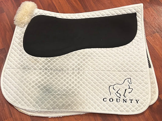 County white pad with padding. Some wear