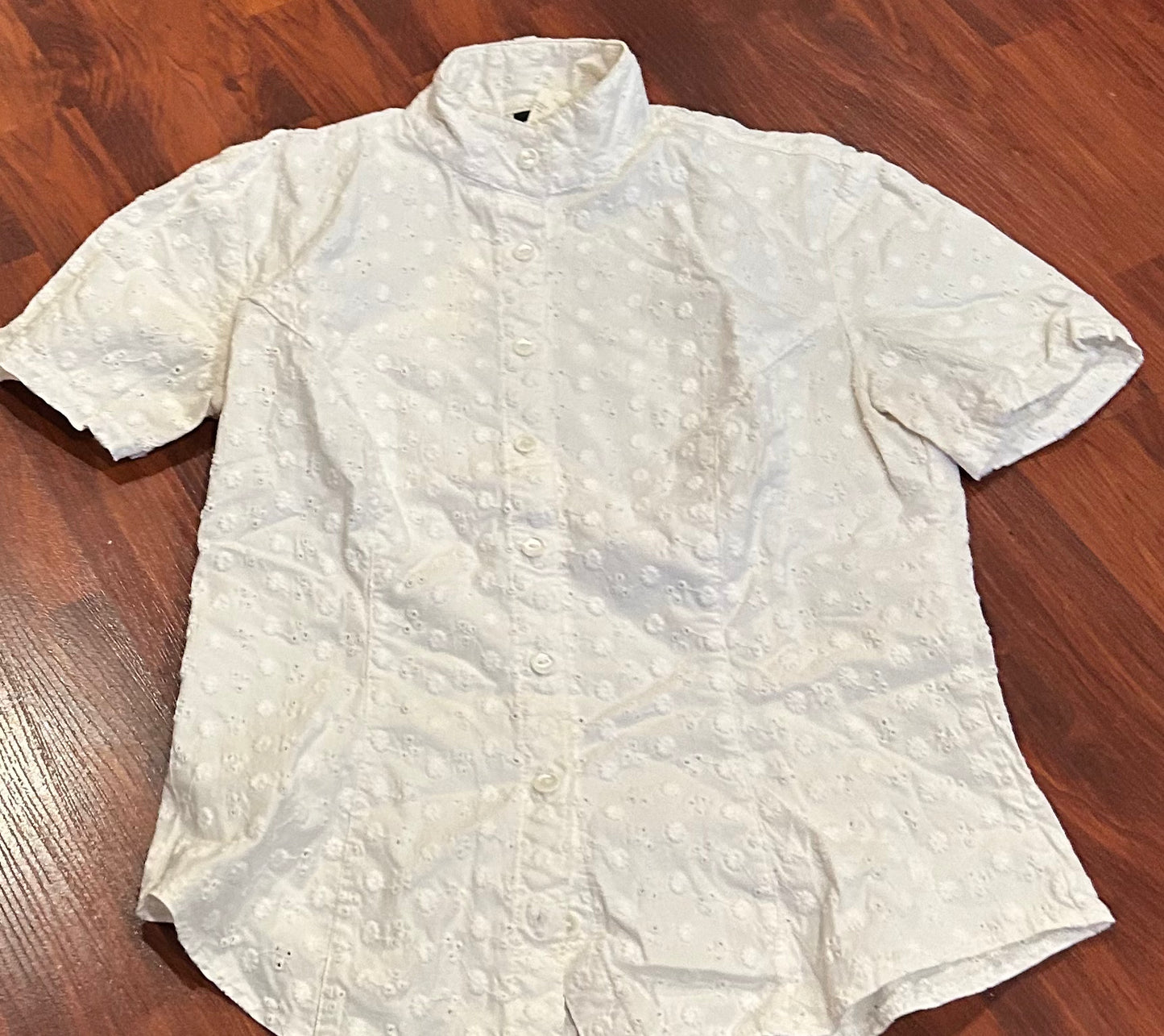 Arista White small shirt sleeve show shirt
