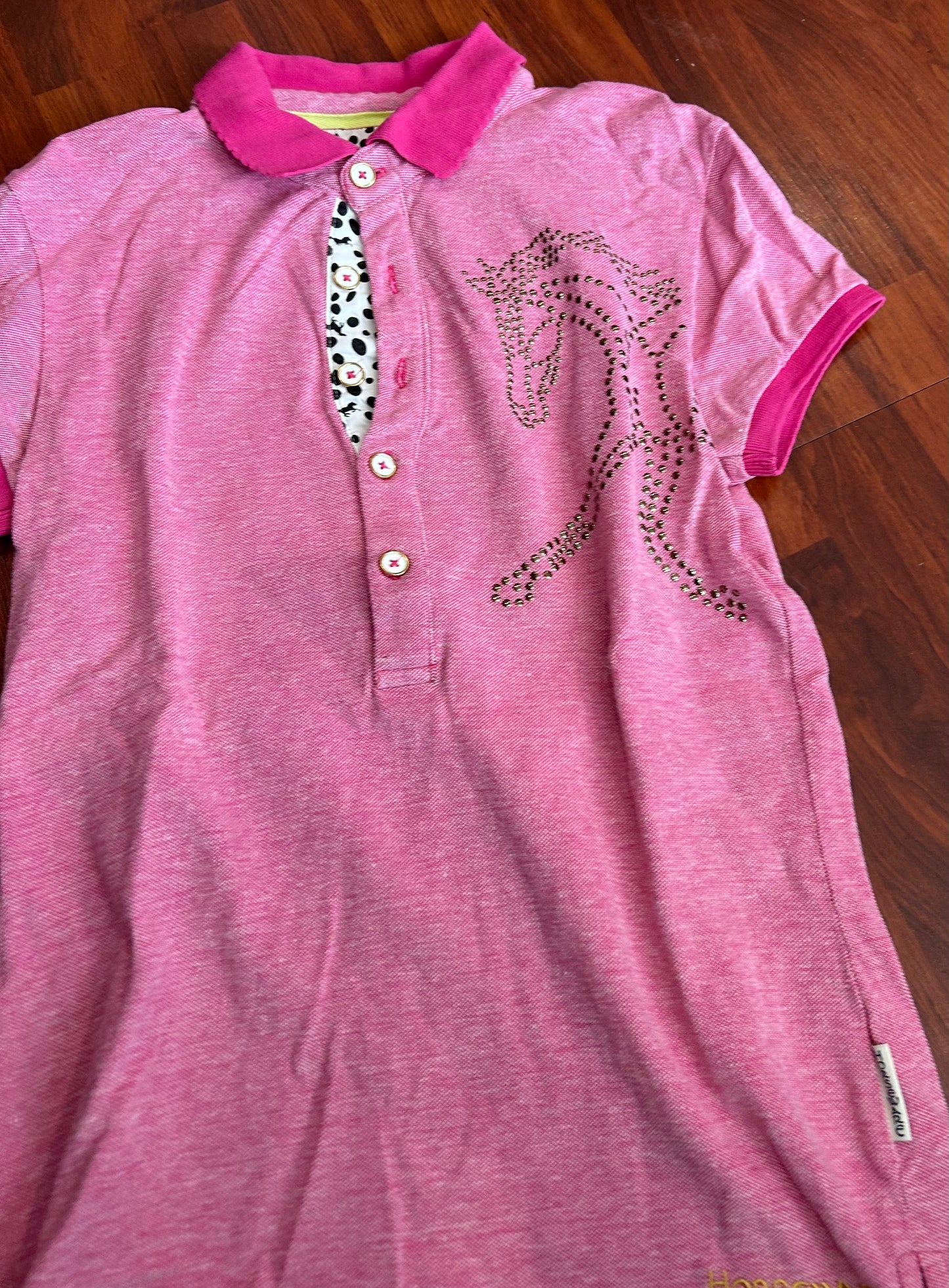 Horsware medium pink short sleeve shirt
