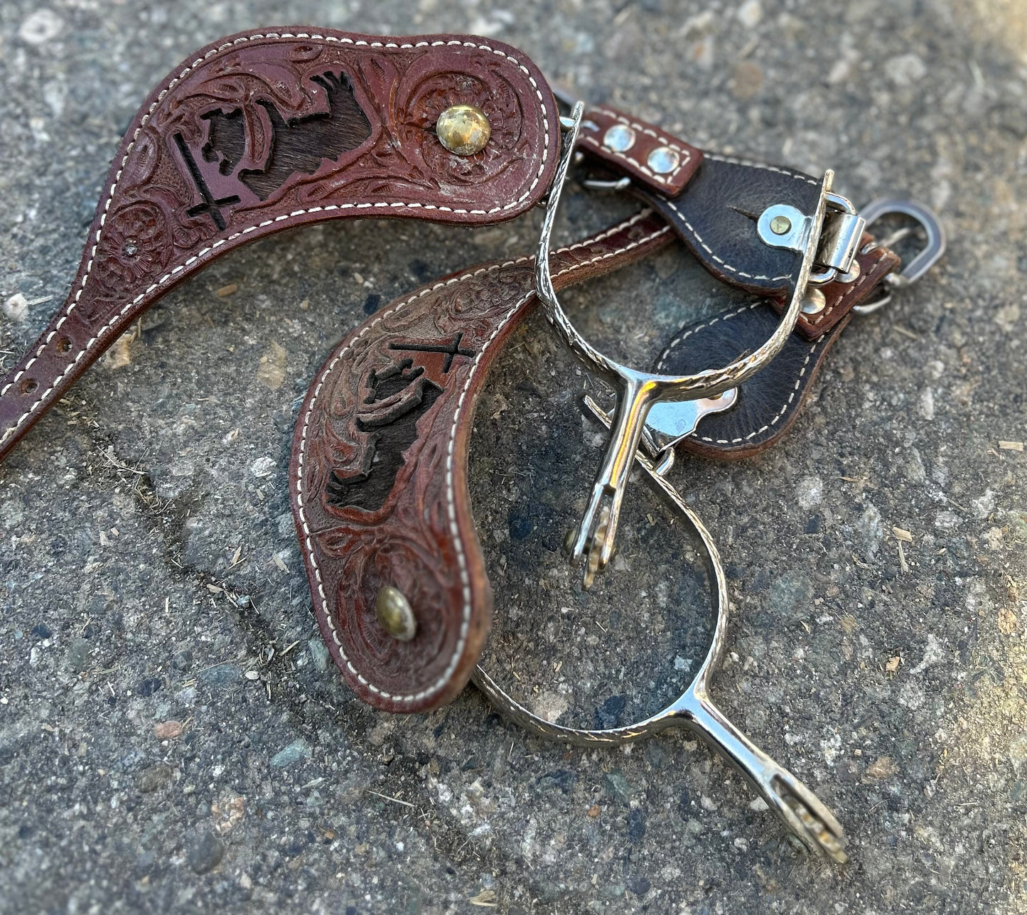 Western rowel spurs