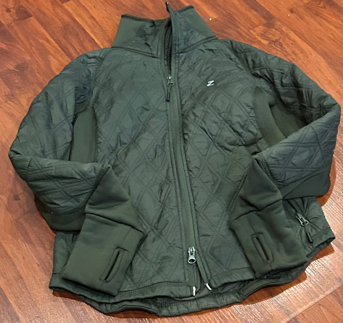 Horze size 6 (small) green quilted jacket