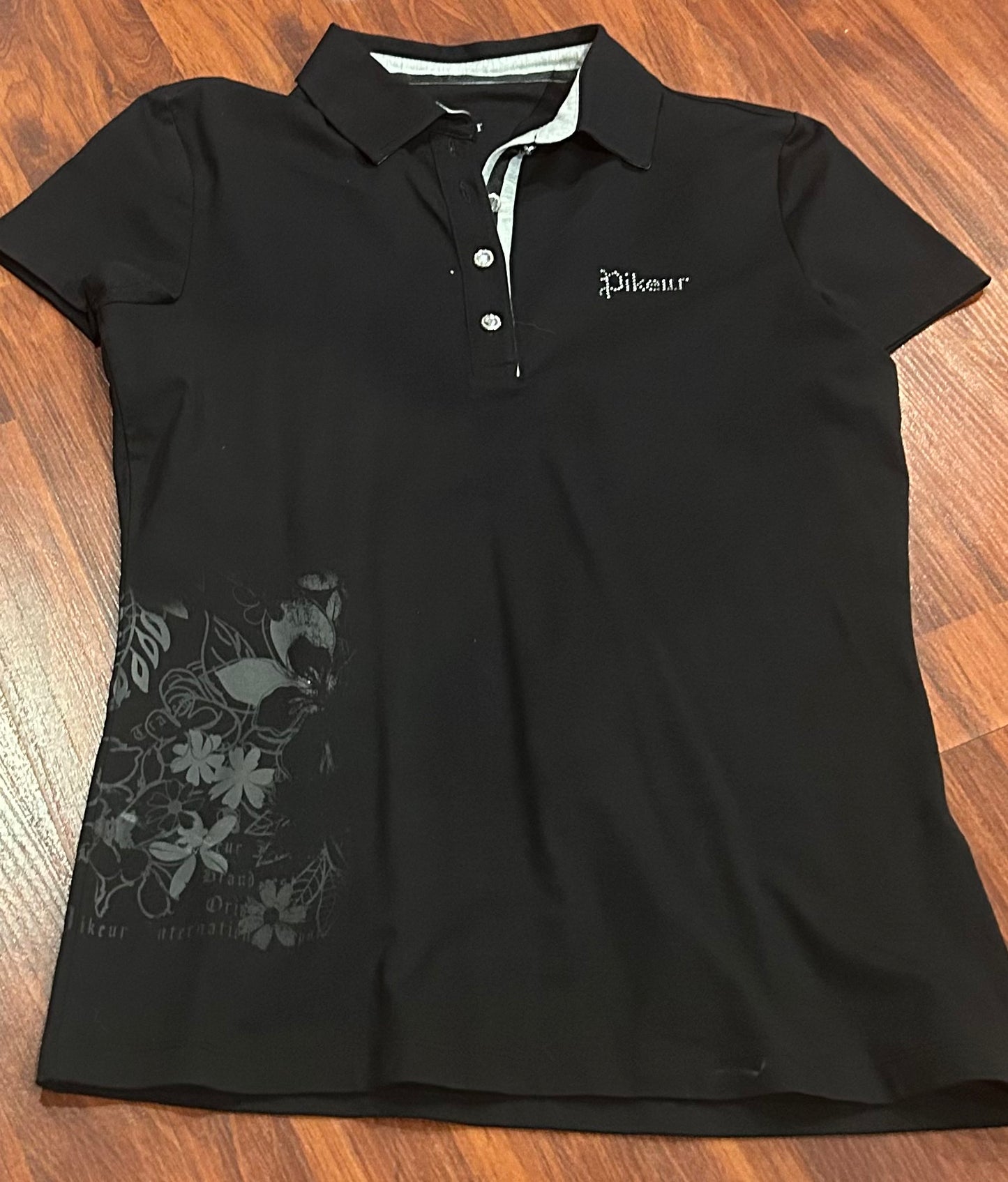 Pikeur size 38 black polo shirt