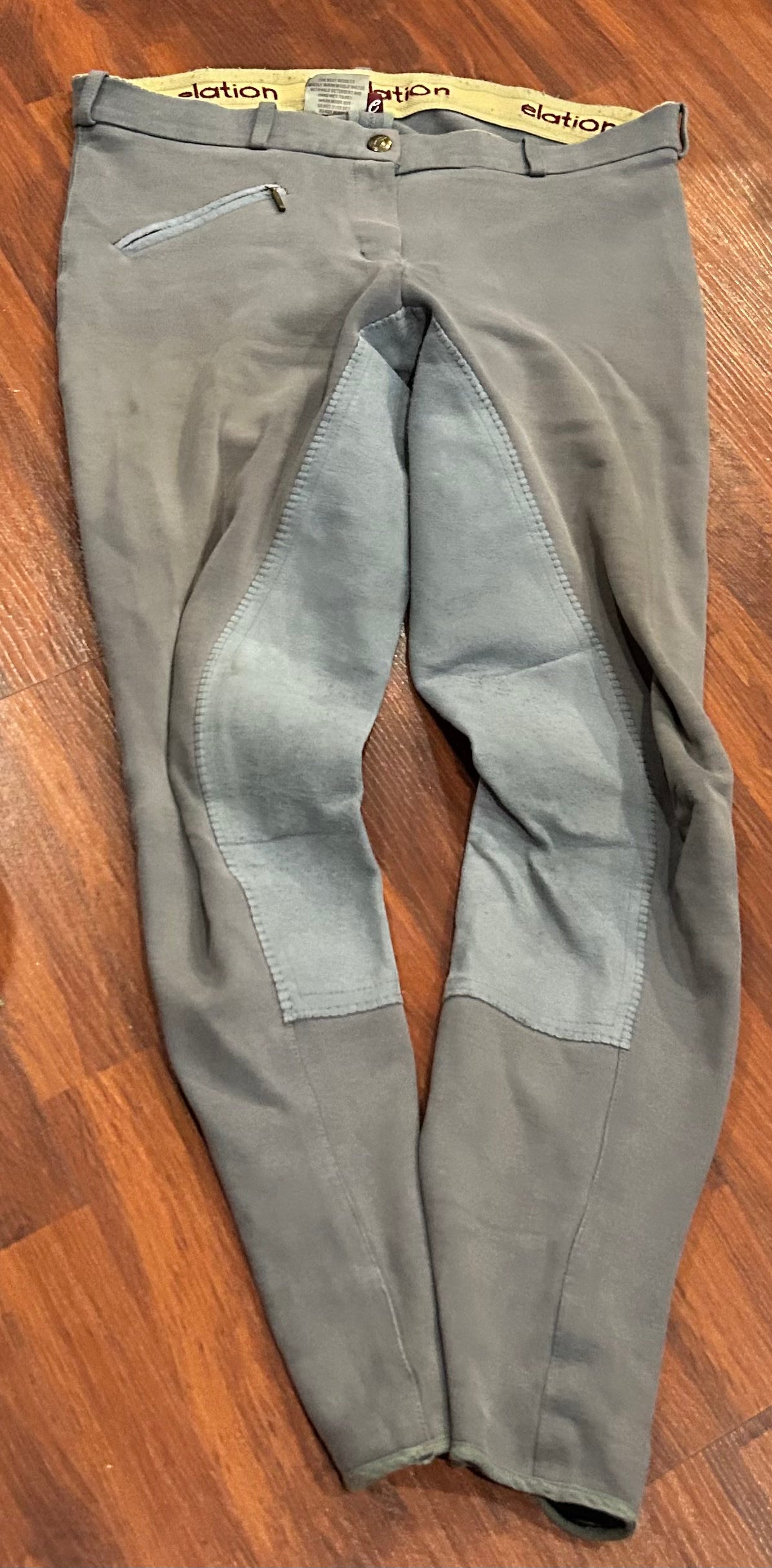 Elation size 28 grey full seat breeches