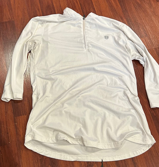 Dublin Large 3/4 sleeve white show shirt