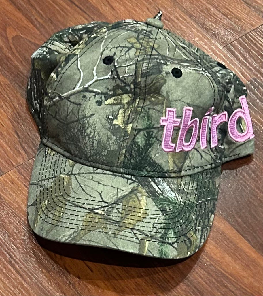 Tbird camo/pink hat