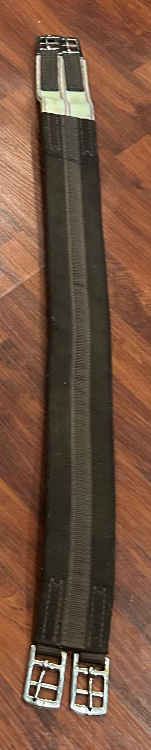 34” cottage craft girth elastic one side brown