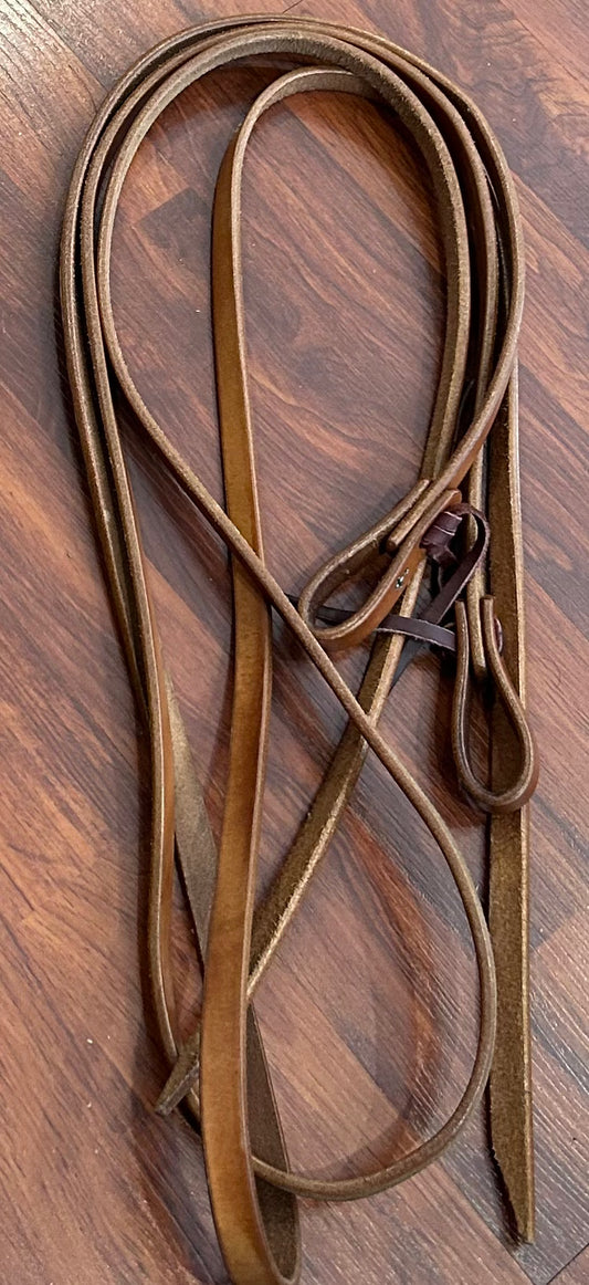 Weaver Turquoise Cross Leather split reins 5/8” x 7’