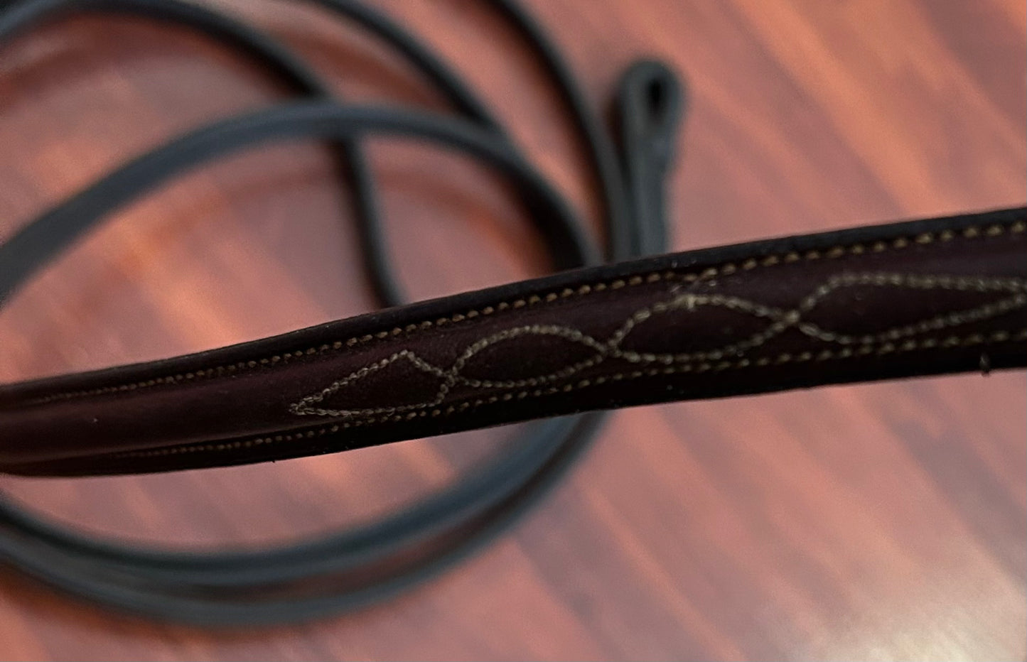 Arc De Triumph brown fancy stitch reins