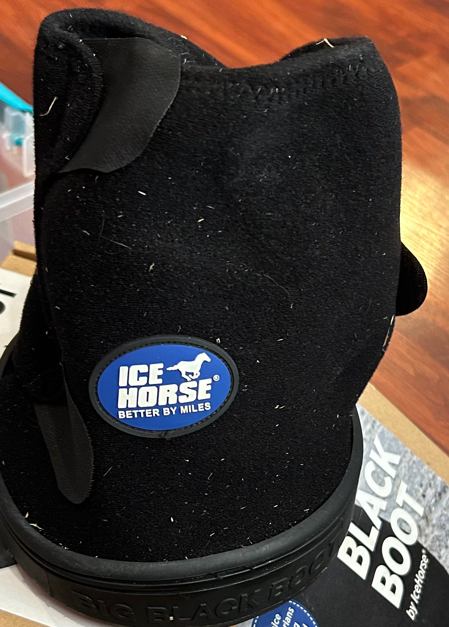 Big black boot size medium. No ice inserts